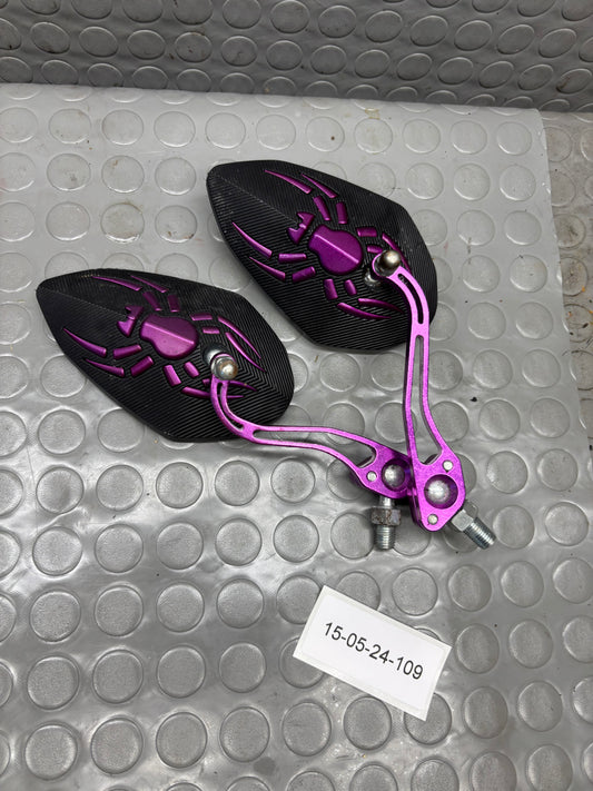 COPPIA SPECCHIETTI UNIVERSALI MOTO MANUBRIO