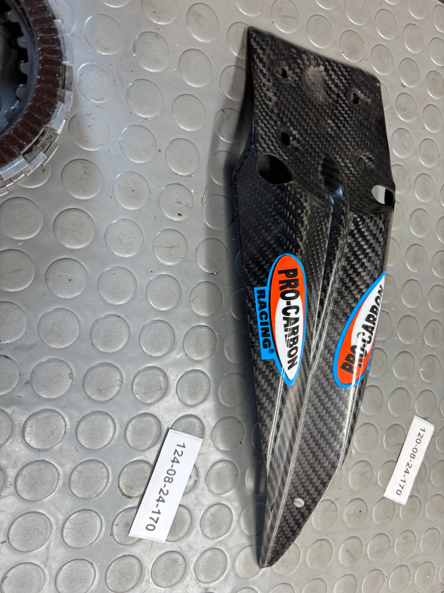 PUNTALE PARAFANGO IN CARBONIO KTM EXC SX 125 2007-2010