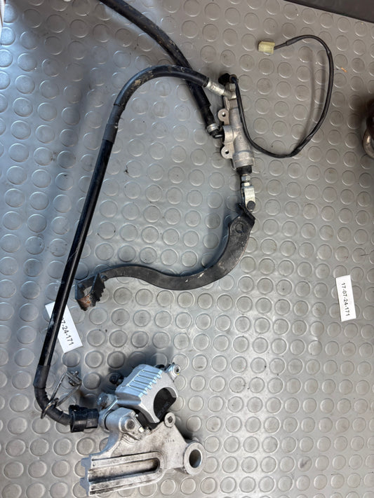 IMPIANTO FRENANTE POSTERIORE REAR BRAKE YAMAHA WR 125 X 2008-2017